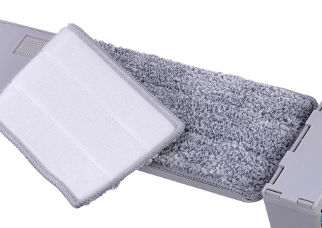 Refill kain pel microfiber abu-abu